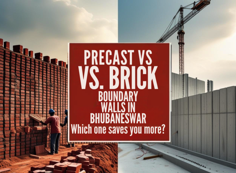 Precast vs Brick Boundary Walls in Bhubaneswar: Which One Saves You More?